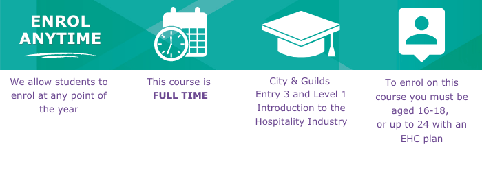 City & Guilds Entry 3 and Level 1 Introduction to the Hospitality Industry